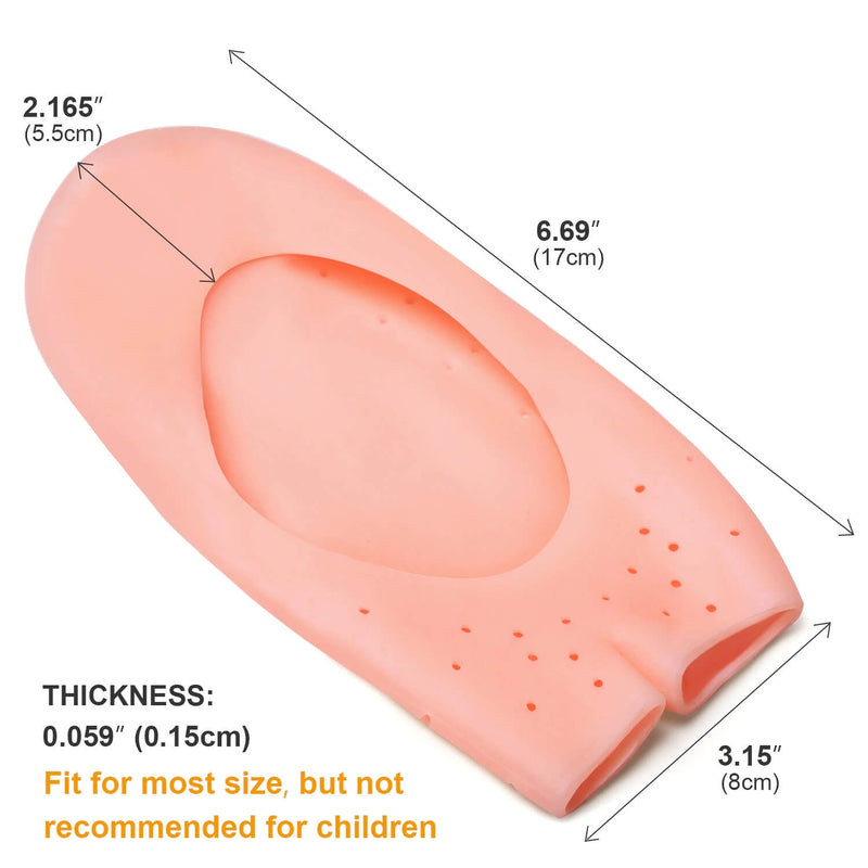 soft silicone moisturizing gel socks for foot