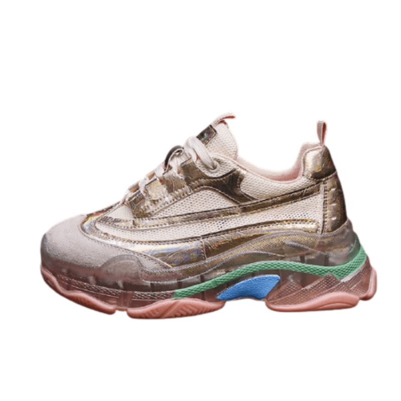 Chunky Sneakers Women Summer Vulcanize Female Fashion Sneakers Lace Basket Femme Dad Platform Breathable Mesh Sneakers for Women