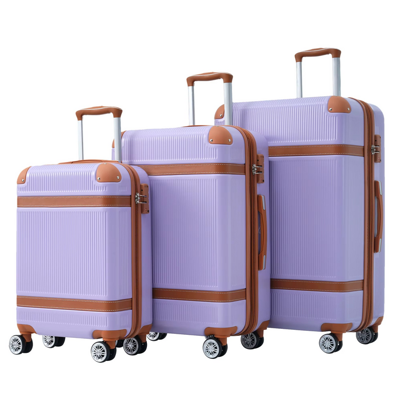 3-Piece Luggage Set 20'' 24'' 28'' – Spinner Wheels, TSA Lock & Durable Shell – Zella Mall™