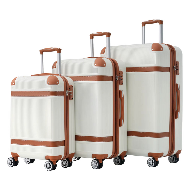 3-Piece Luggage Set 20'' 24'' 28'' – Spinner Wheels, TSA Lock & Durable Shell – Zella Mall™