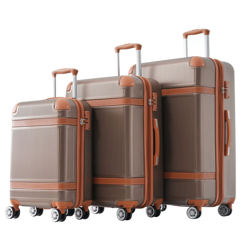 3-Piece Luggage Set 20'' 24'' 28'' – Spinner Wheels, TSA Lock & Durable Shell – Zella Mall™
