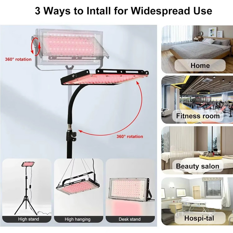 96 LED Red Light Therapy Lamp for Pain Relief & Skin Care – Zella Mall™