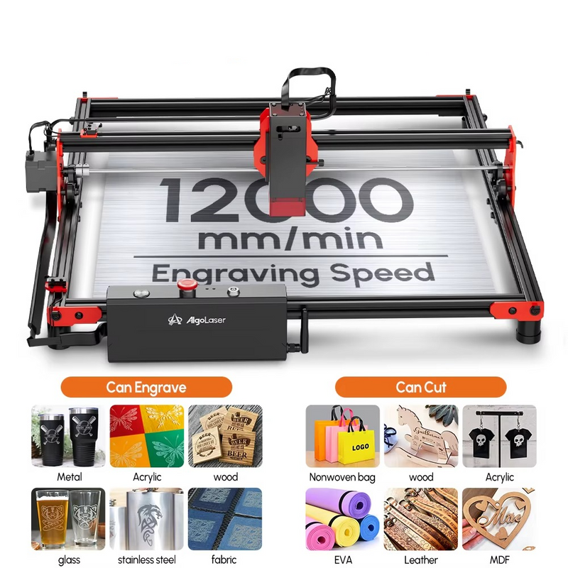 AlgoLaser DIY Laser Engraver Kit – 40×40cm CNC Cutter for Wood, Metal & Glass – Zella Mall™