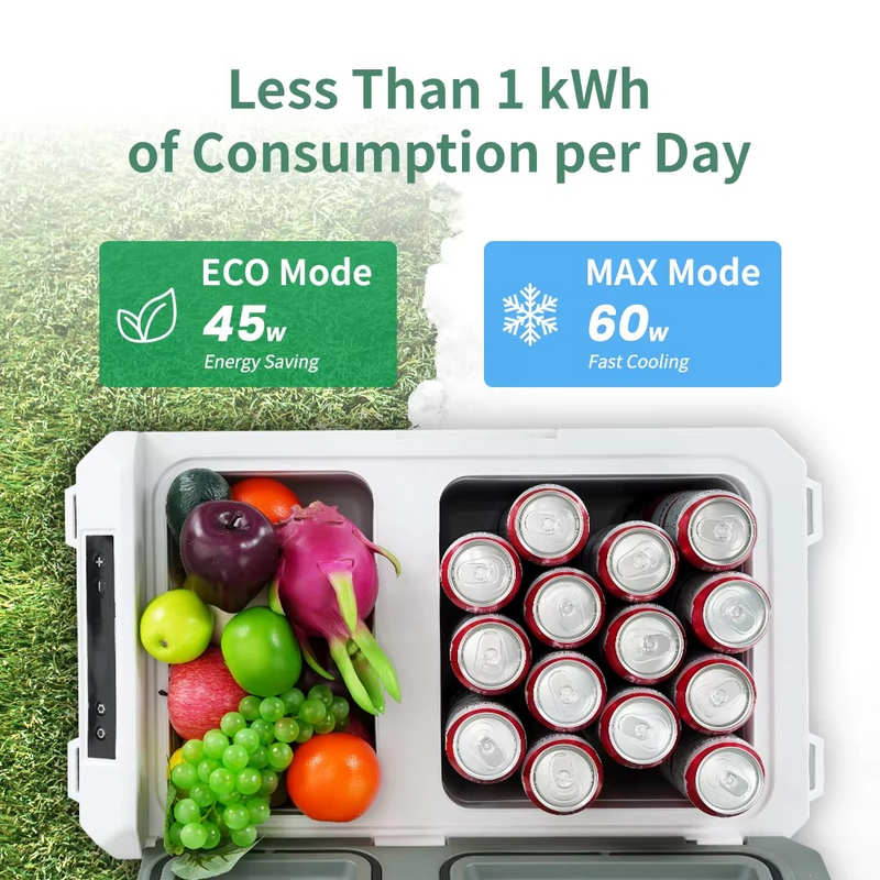 Alpicool QX 25L/30L/40L Car Refrigerator – Dual Zone Compressor Cooler for Camping, 12/24V & AC – Zella Mall™