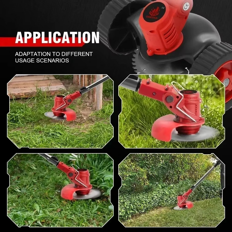 Cordless Electric Grass Trimmer – 20000RPM Foldable Lawn Mower for Garden Use – Zella Mall™