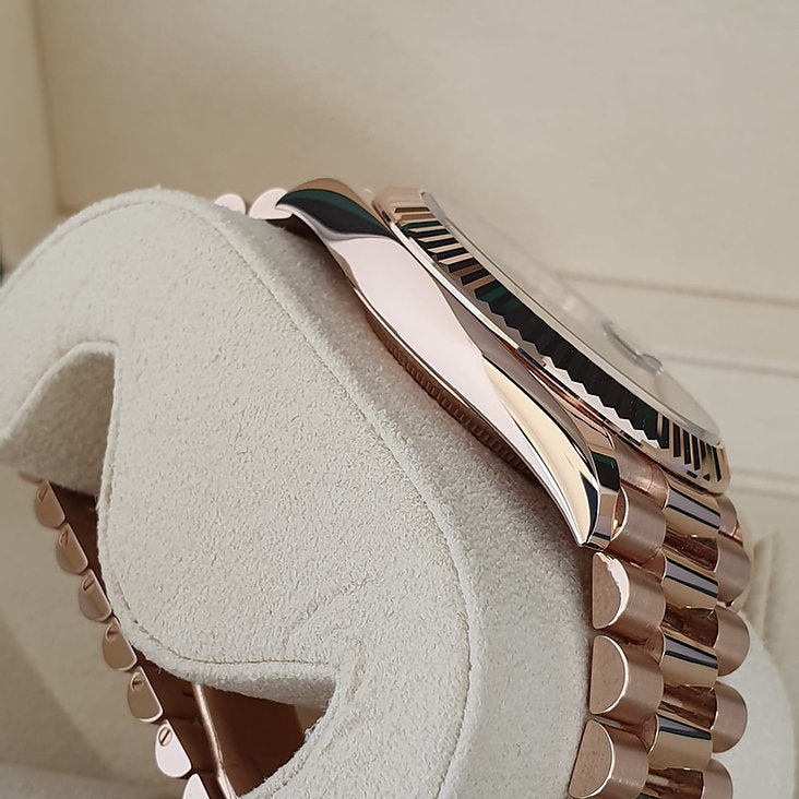 Luxury Watch DayDate 40 Olive Rose Gold Men's Watch