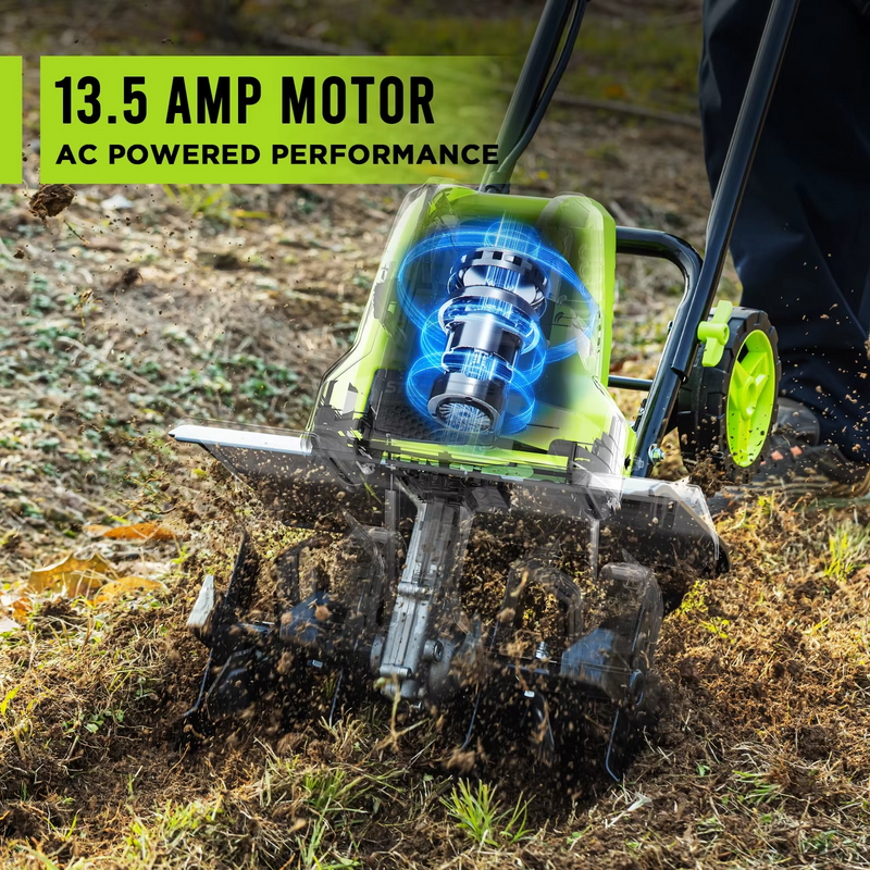 Deli 16" Electric Tiller – 13.5-Amp Corded Garden Cultivator for Soil Prep – Zella Mall™