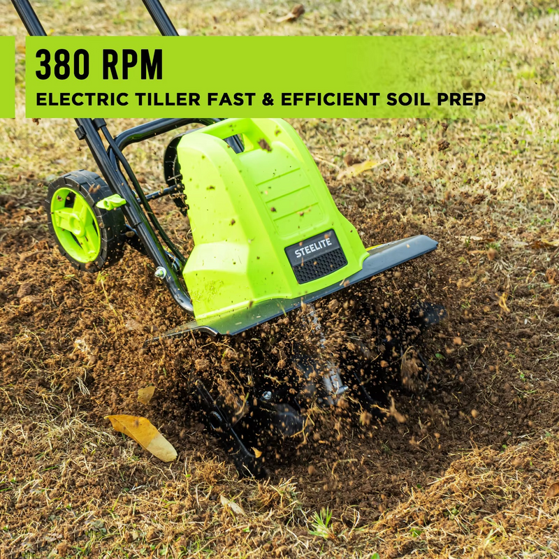 Deli 16" Electric Tiller – 13.5-Amp Corded Garden Cultivator for Soil Prep – Zella Mall™