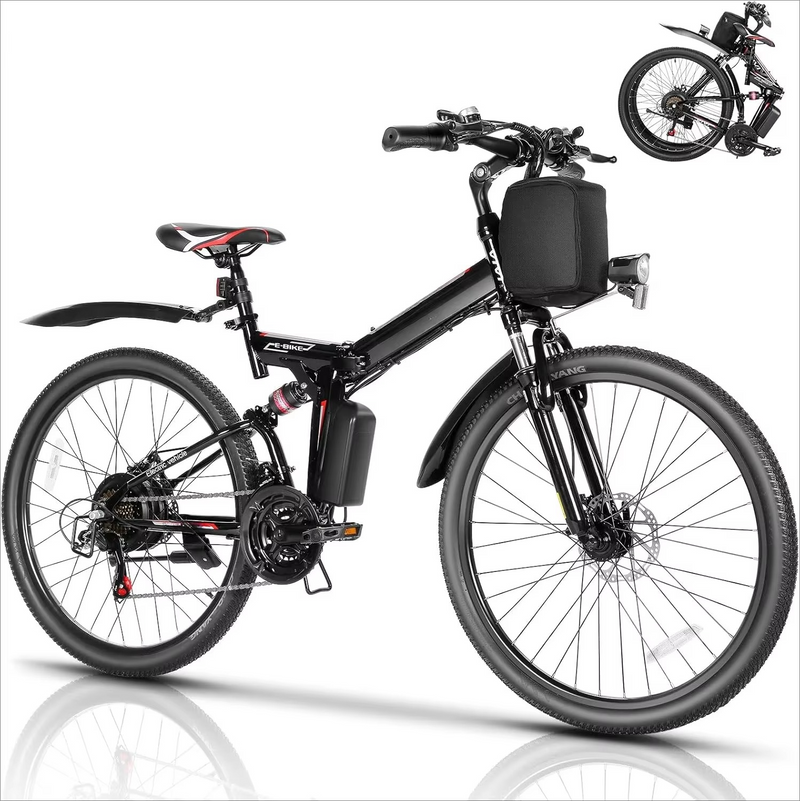 Electric Mountain Bike for Adults – 750W Motor, 48V Battery, 21-Speed, Up to 50 Miles – Zella Mall™