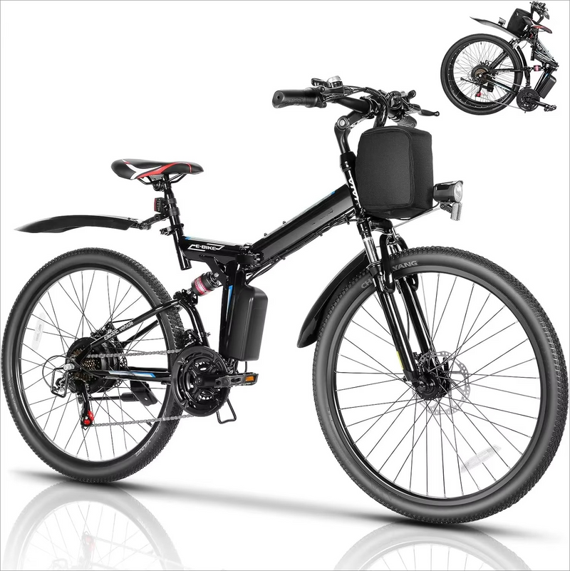 Electric Mountain Bike for Adults – 750W Motor, 48V Battery, 21-Speed, Up to 50 Miles – Zella Mall™