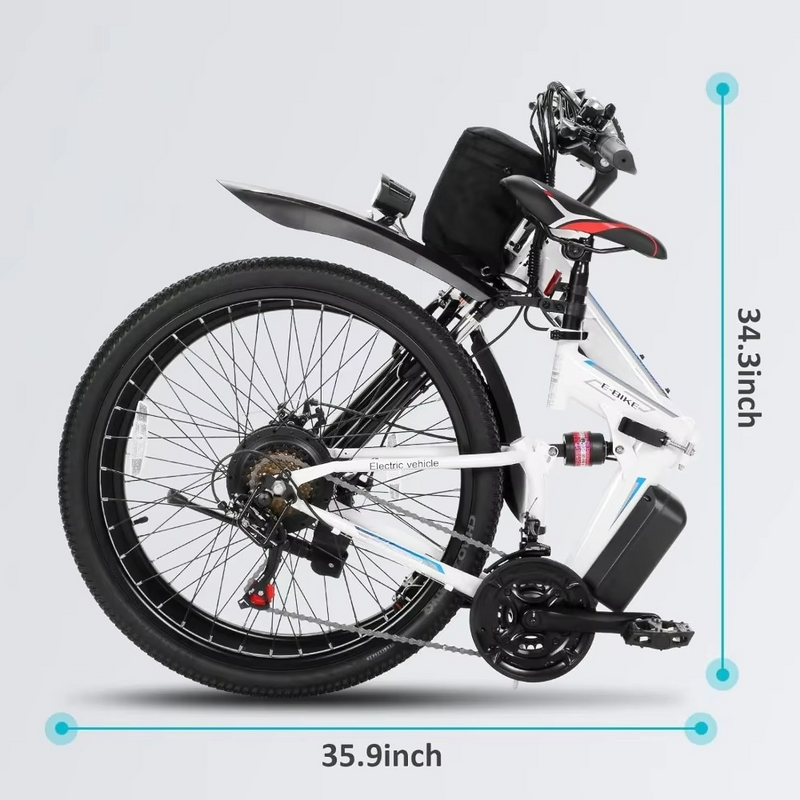 Electric Mountain Bike for Adults – 750W Motor, 48V Battery, 21-Speed, Up to 50 Miles – Zella Mall™