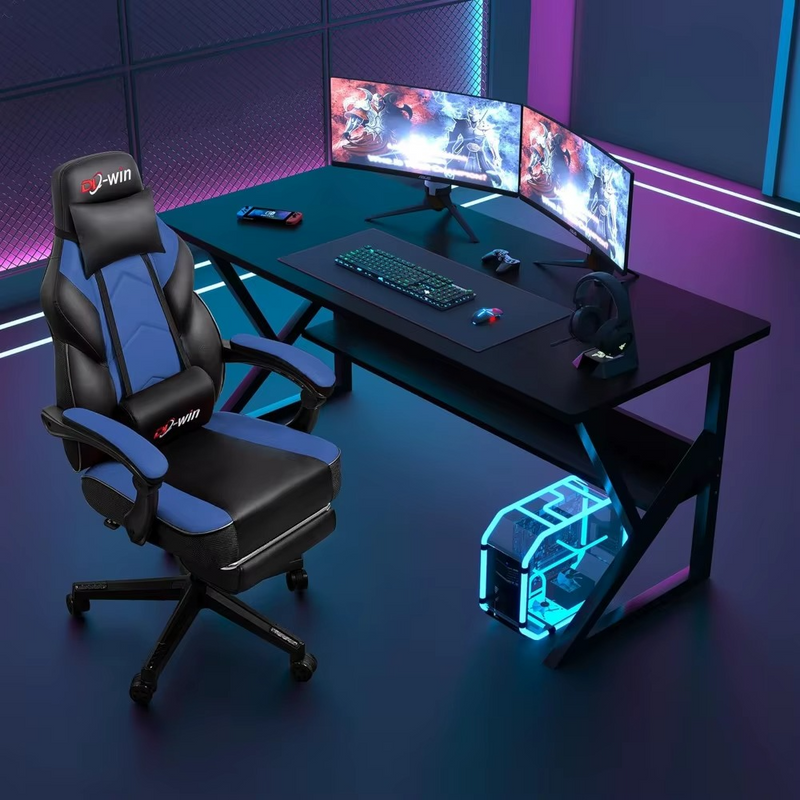 Ergonomic High-Back Computer Gaming Chair with Massage & Footrest – Zella Mall™
