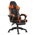 Ergonomic PU Leather Gaming Chair Recliner with Massager – Zella Mall™