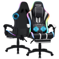 Ergonomic RGB Gaming Chair with Massage & Bluetooth Speakers – Zella Mall™