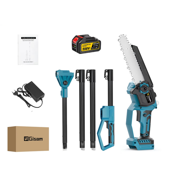 Gisam 8" Brushless Pole Chainsaw – Telescoping Electric Pruner for Makita 18V Battery – Zella Mall™