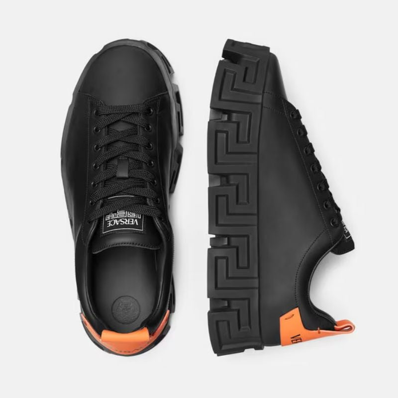 Greca Labyrinth Sneakers Luxury Orange+Black