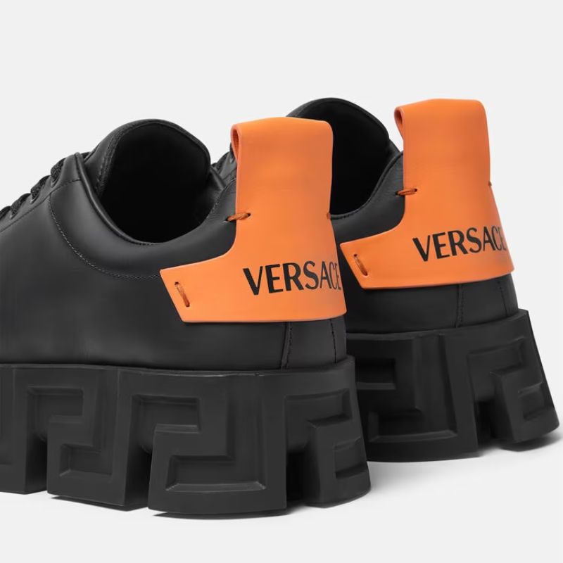 Greca Labyrinth Sneakers Luxury Orange+Black