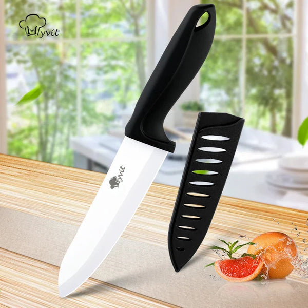 Ceramic Knife Kitchen Chef Knives Meat Utility Slicing Paring Bread Knives White Blade colorful anti-slip handle Cooking tools