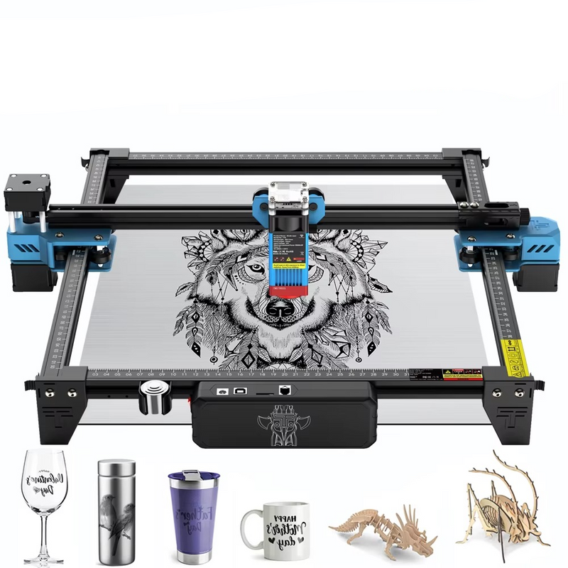 High-Power Twotrees Laser Engraver – 40W/80W CNC Cutter for Metal, MDF & Acrylic with WiFi – Zella Mall™
