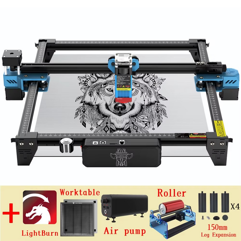 High-Power Twotrees Laser Engraver – 40W/80W CNC Cutter for Metal, MDF & Acrylic with WiFi – Zella Mall™