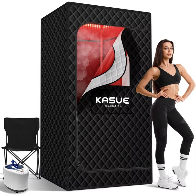 Infrared Sauna Box for Relaxation & Detox with XL Steamer – Zella Mall™