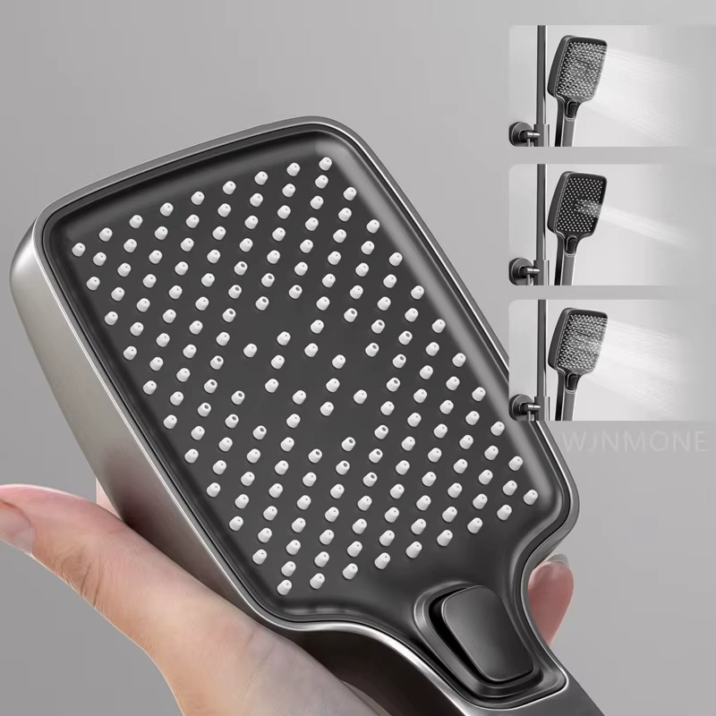 Luxury Bathroom Shower System with Lights, Smart Digital Display & Thermostat Mixer – Zella Mall™