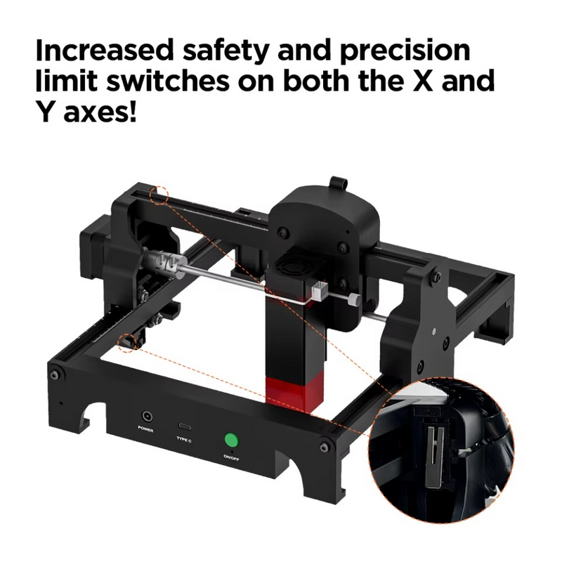 Portable DIY Laser Engraving Machine – ACMER Mini Engraver for Logo, Wood, Glass & More – Zella Mall™