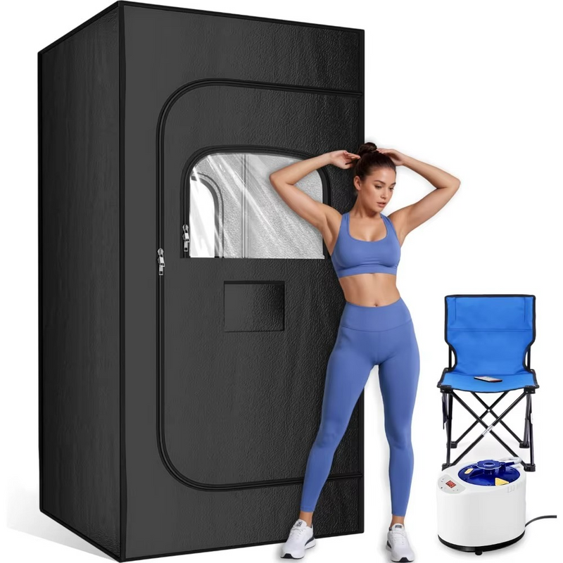 Portable Sauna Box for Home with 1200W Steamer & Foldable Tent – Zella Mall™