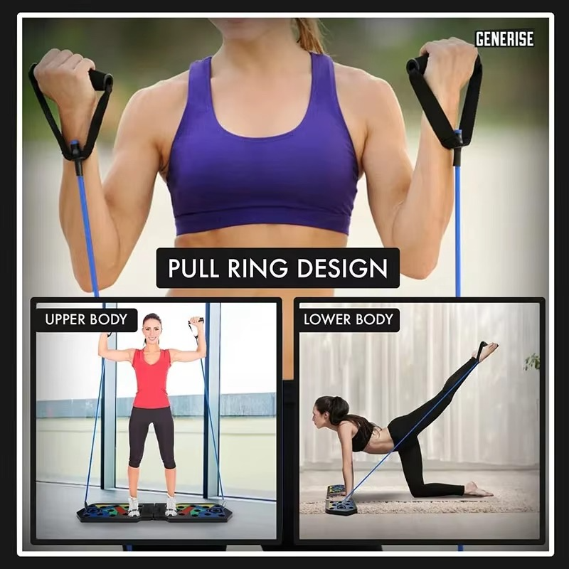 Push Up Board 21 in 1 – Portable Folding Exercise Station for Strength & Gym Training – Fitness Equipment – Zella Mall™