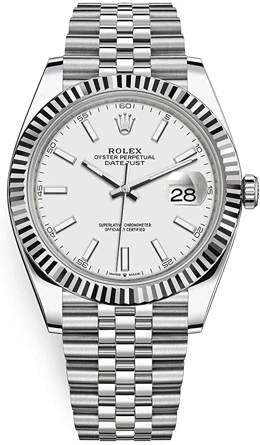 Datejust 41 White Jubilee Men's Watch