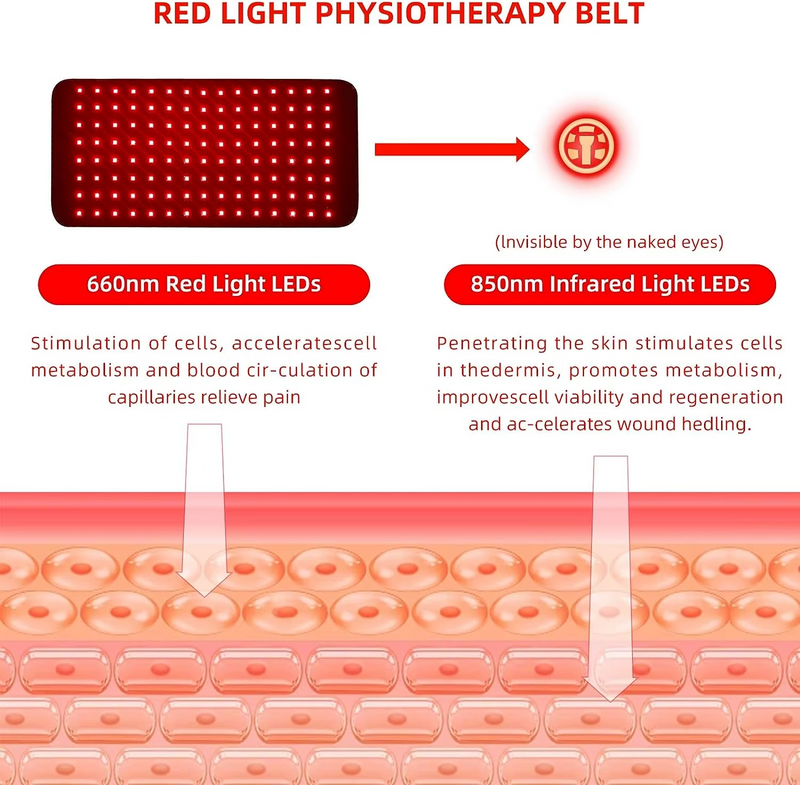Red Infrared Light Therapy Pad for Pain Relief & Beauty – Zella Mall™