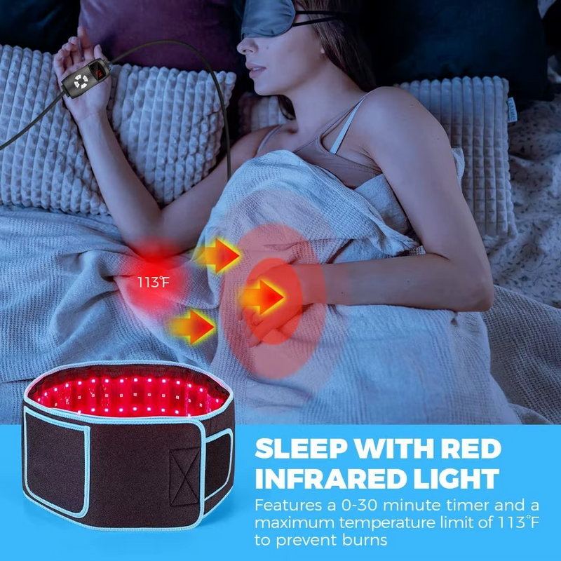 Red & Infrared Light Therapy Belt for Fat Burn & Slimming – Zella Mall™