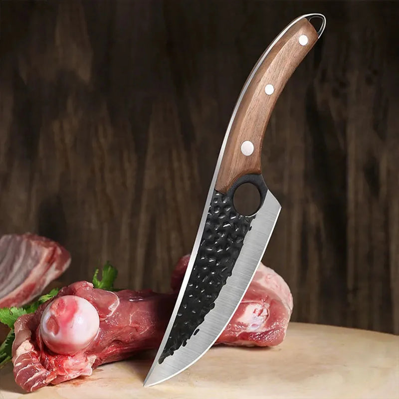 Chef Knife Handmade Forged Butcher Boing Knife Fish Filleting Cleaver Meat Chop Vegetable Kitchen Knives Stainless Steel Blade