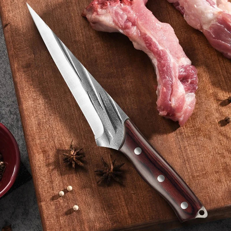 Boning Knife Kitchen Hand Forged Fillet Knife Beef Knife BBQ Tool Handmade Stainless Steel Professional Chef's Kitchen Knives