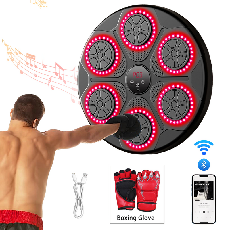 Smart Music Boxing Machine – Bluetooth Wall Mounted Punch Trainer – Zella Mall™