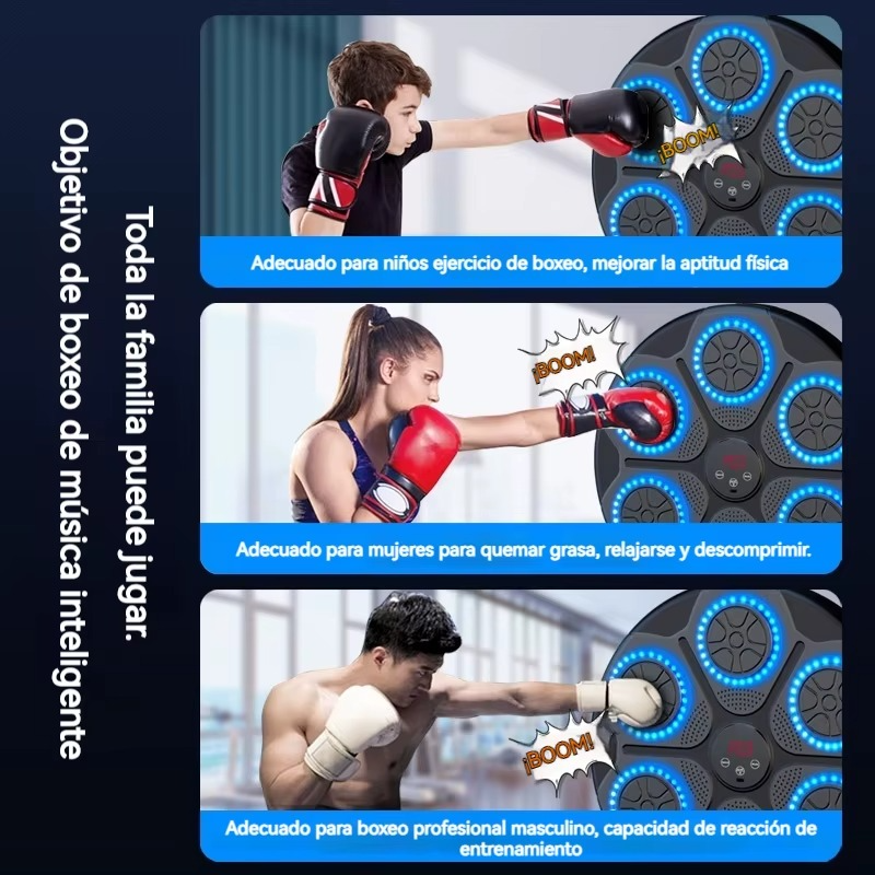 Smart Music Boxing Machine – Bluetooth Wall Mounted Punch Trainer – Zella Mall™
