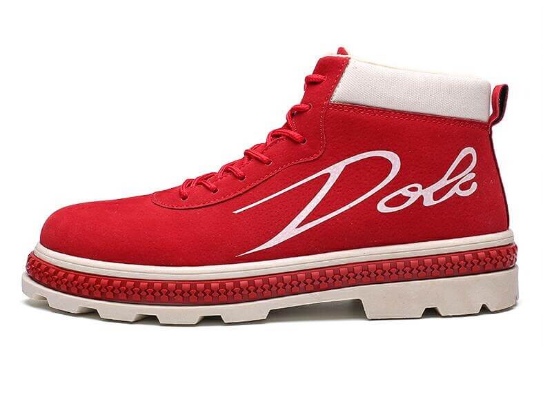 Soft Flock velvet Men Brand Ankle Boots Breathable Men Leather Boots High Top Shoes Outdoor Casual Men Winter Shoes Botas Homme