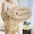 Soft Plush Velvet Blanket for Winter – Warm Lap Throw or Bed Blanket with Pillowcase – Zella Mall™