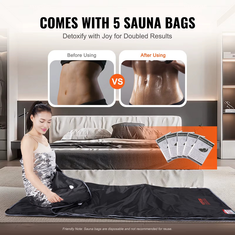 Sauna Blanket for Detox & Relaxation with Adjustable Temperature – Zella Mall™