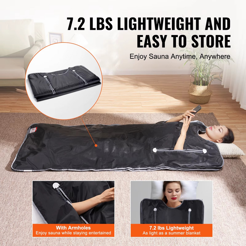 Sauna Blanket for Detox & Relaxation with Adjustable Temperature – Zella Mall™