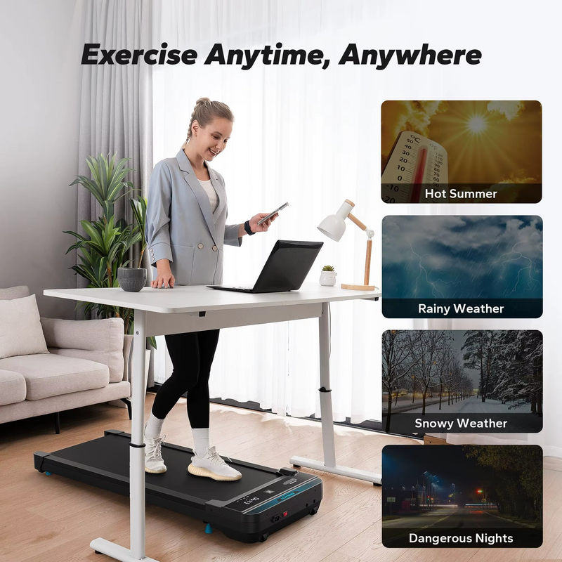 Walking Pad 2-in-1 Treadmill for Home & Office – Quiet Portable Mini Treadmill – Zella Mall™