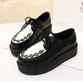 Creeper 2020 Women Flats Lace Up Platform Shoes Autumn Women Shoes Suede Ladies Shoes Plus Size 41 Female Shoes Free Shipping