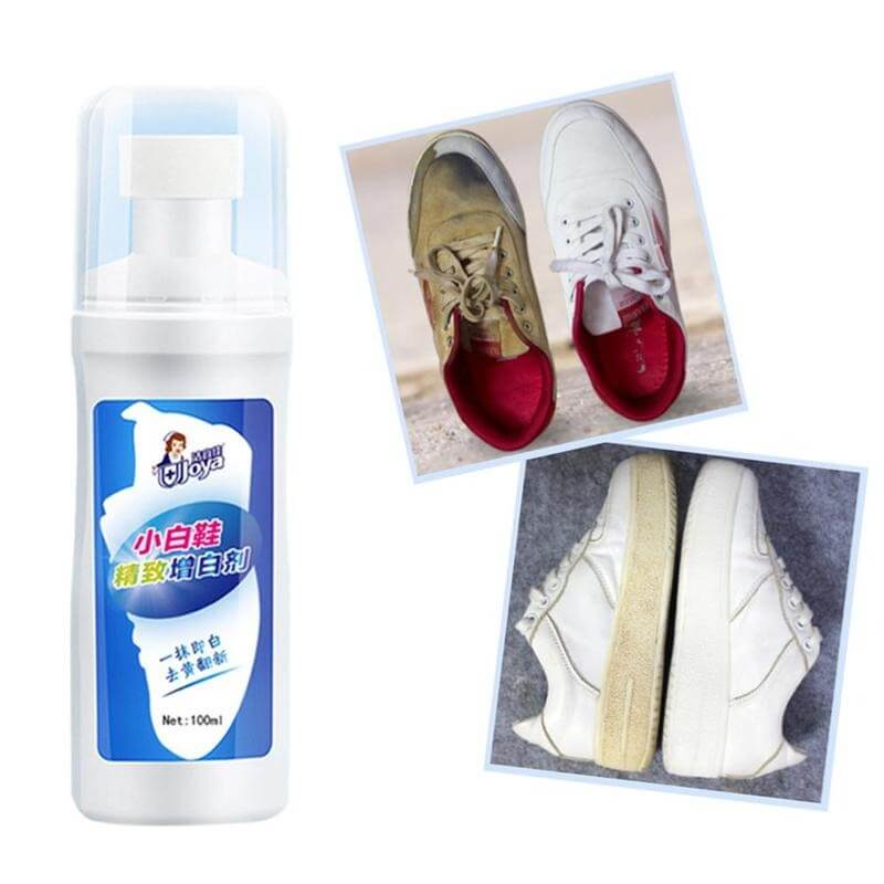 washing shoe whitening spray