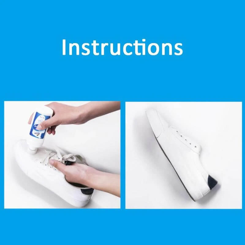 washing shoe whitening spray