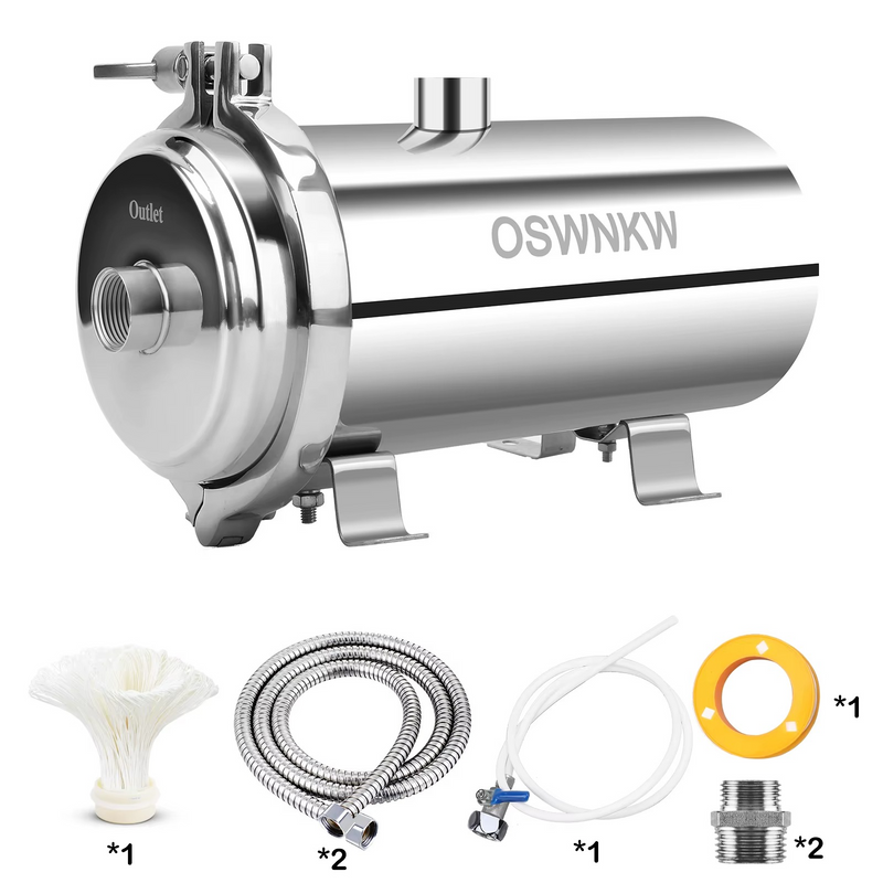 Whole House Ultrafiltration Water Purifier 0.01μm – Long Life PVDF Pre-Filter SUS304 – Zella Mall™