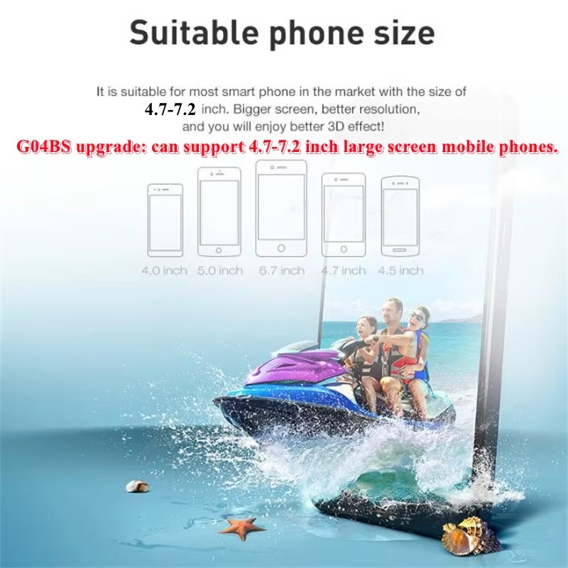 Wireless 3D VR Headset – IMAX-Style Virtual Reality Glasses for 4.7–7.2" Phones, Gamepad Supported – Zella Mall™