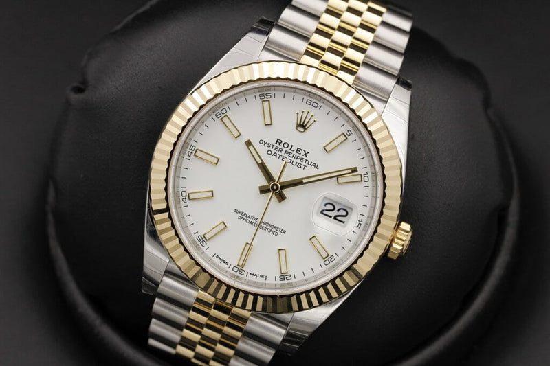 Luxury Watch Datejust 126333 White Jubilee Background 41 mm