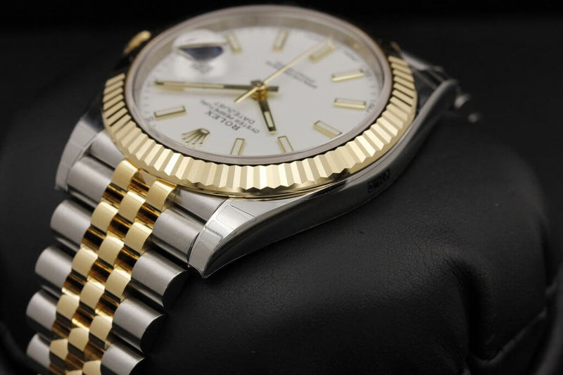 Luxury Watch Datejust 126333 White Jubilee Background 41 mm
