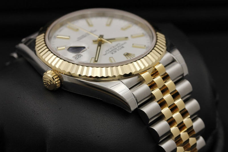 Luxury Watch Datejust 126333 White Jubilee Background 41 mm