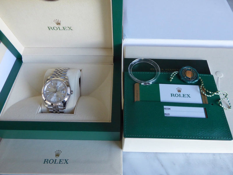 Luxury Watch Datejust 126334-0004 Silver 41 mm For Men